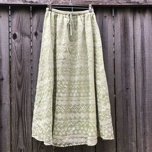 Jupe Longue Moon River Taille XS - Noire, En Lin Et Coton - Avec Ceinture Amovible - Neuve Avec étiquettes